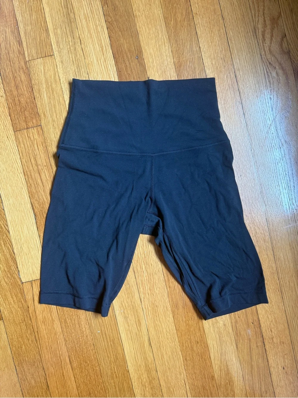 lululemon athletica Black High-Rise Bike Shorts 10” inseam